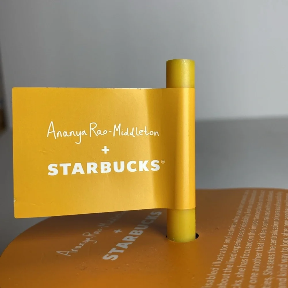 New Starbucks + Ananya Rao-Middleton 2024 Collab 24 OZ. Holographic Tumbler